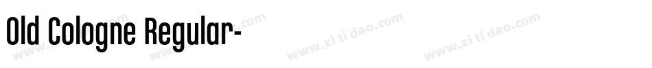 Old Cologne Regular字体转换